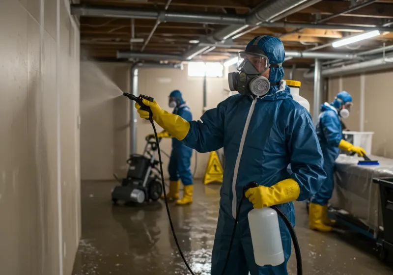 Basement Sanitization and Antimicrobial Treatment process in Kenduskeag, ME